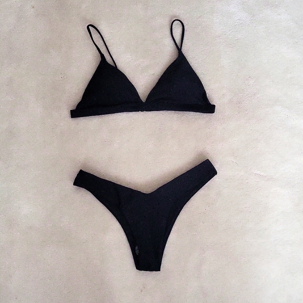 NWT sexy black bikini sz L